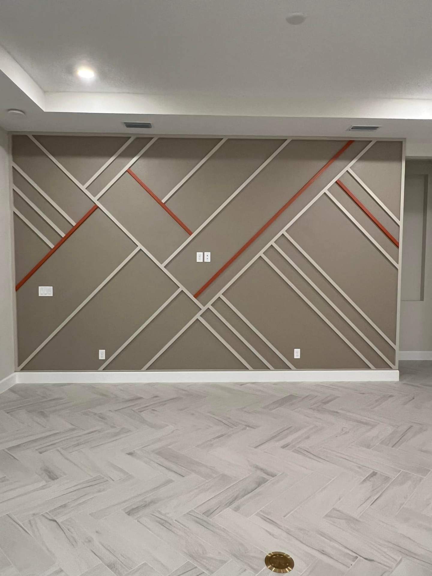After — Accent wall design