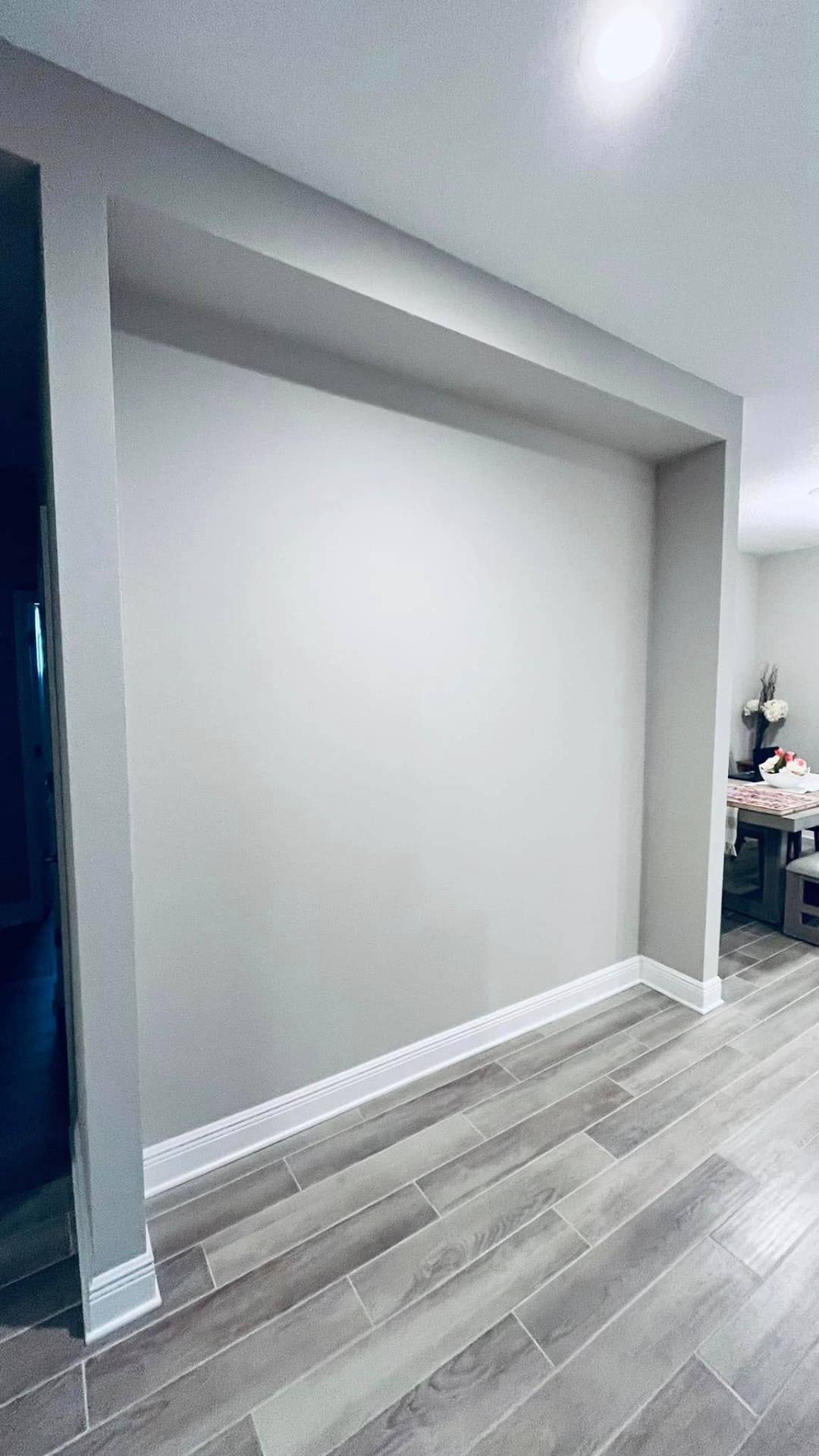 Before — Built-in shelving